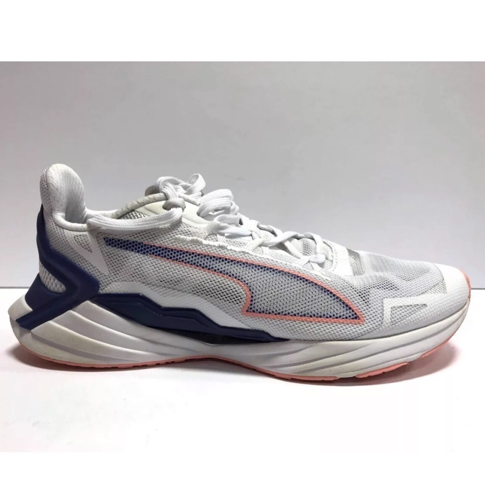 Puma Women’s Ultra Ride, White Lace-Up Sneakers, Size 7.5M.